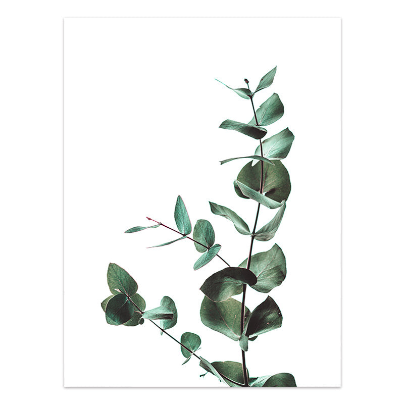 Nordic Style Tropical Plants Poster Green Leaves Canvas Print