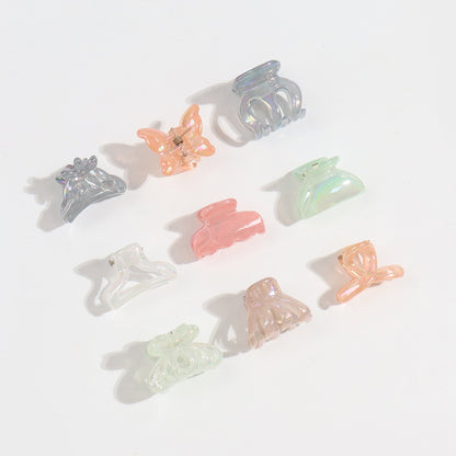 Korean Style Mini Claw Clip 6 Cards Jelly Color Barrettes