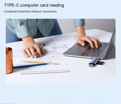 Multi-Function TF to Type-C Memory Card Reader