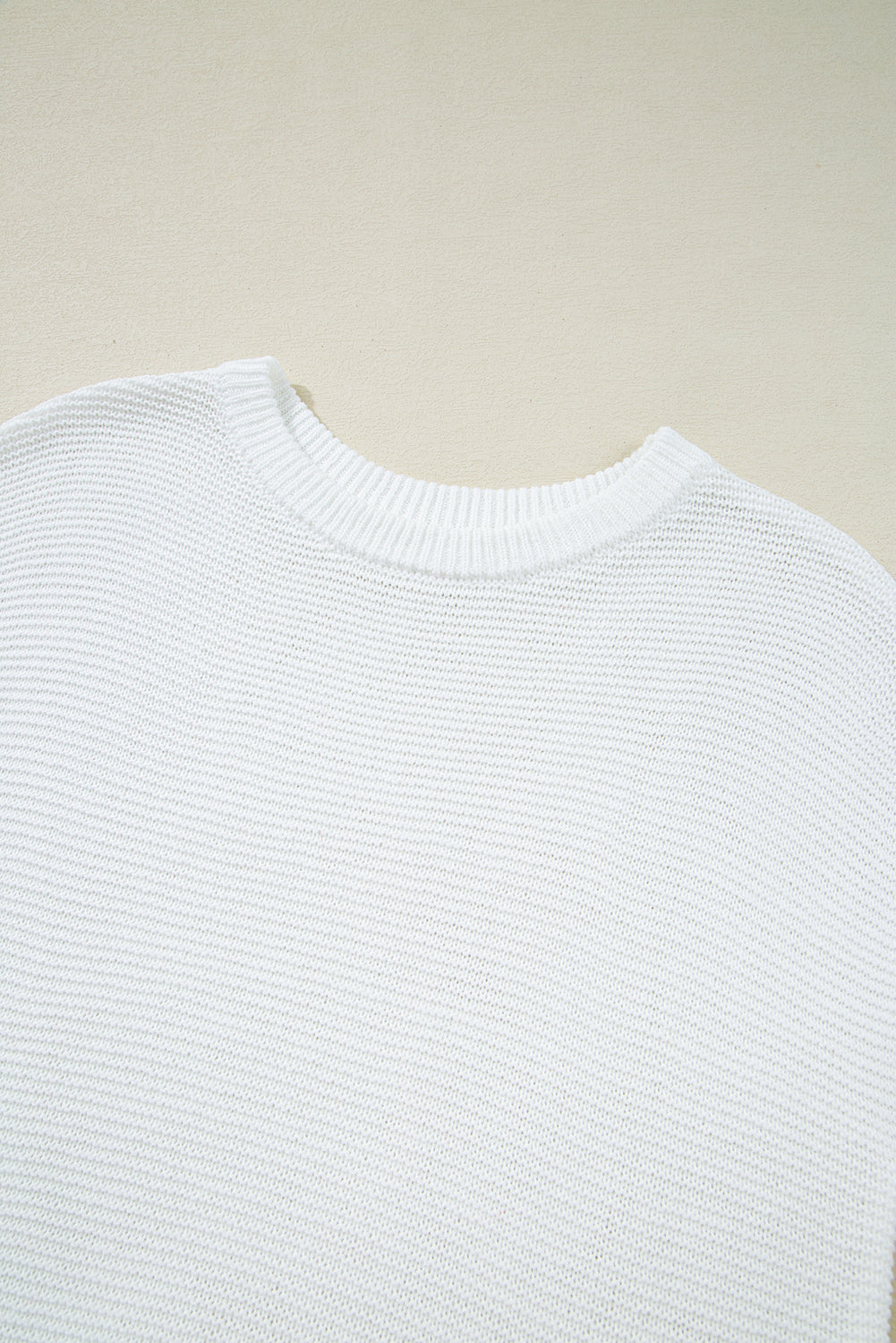 Solid Side Slit Sweater Tee
