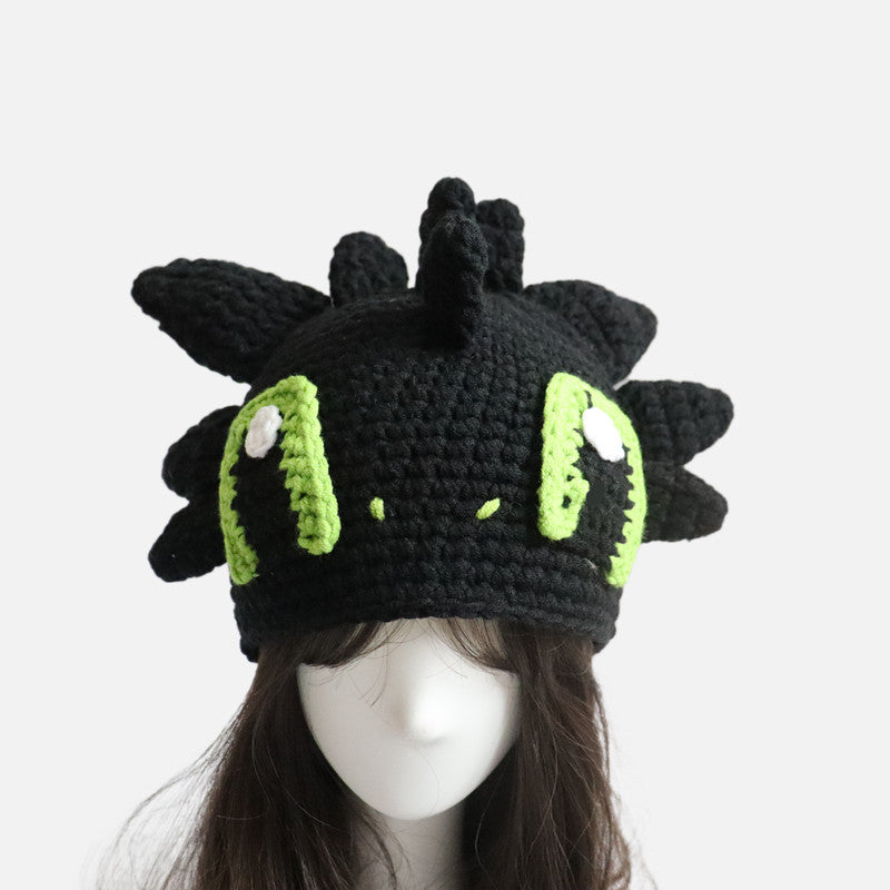 Handmade Knitted Strawberry Hat: Cute Wool All-match Casual Cap