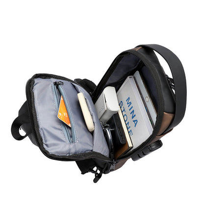 Password Lock Men's Leisure Bag