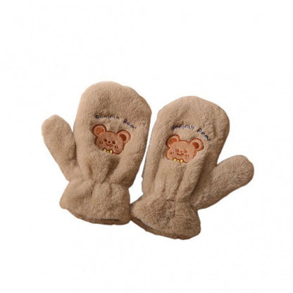 Cartoon Versatile Fleece-lined Warm Gloves