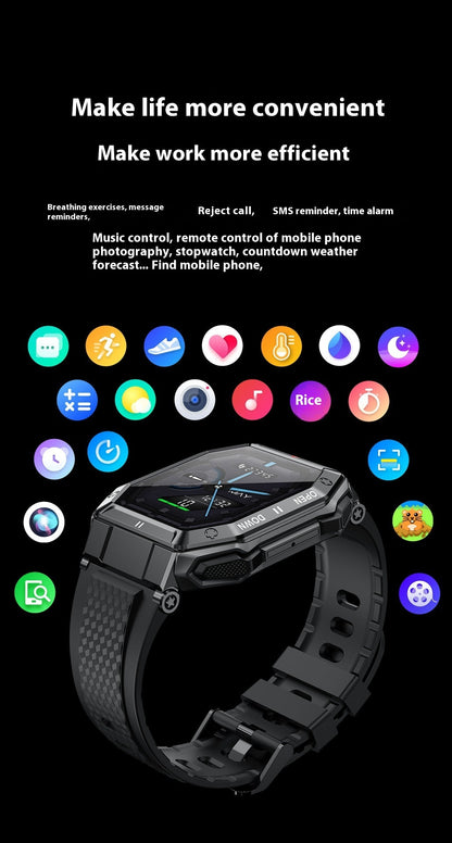 K55 Smart Watch Bluetooth Calling Sports Heart Rate Blood Pressure Monitoring