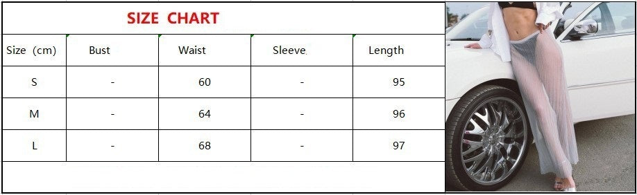 European And American See-through Fashion Skirt