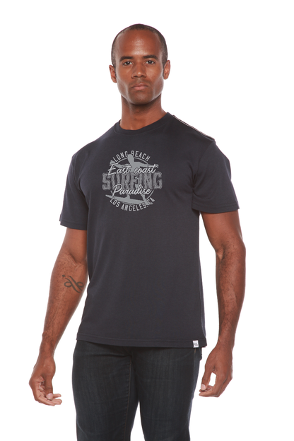 East Coast Paradise Men's Bamboo Viscose/Organic Cotton Short Sleeve Graphic T-Shirt