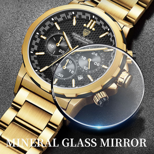 Classic Multifunction Steel Watch