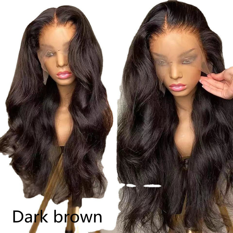European and American Lace Front Long Roll Wig