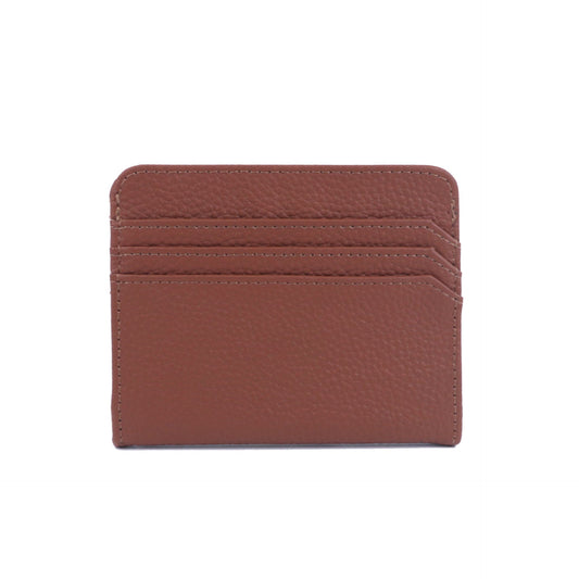 First Layer Cowhide Simple Change Card Holder