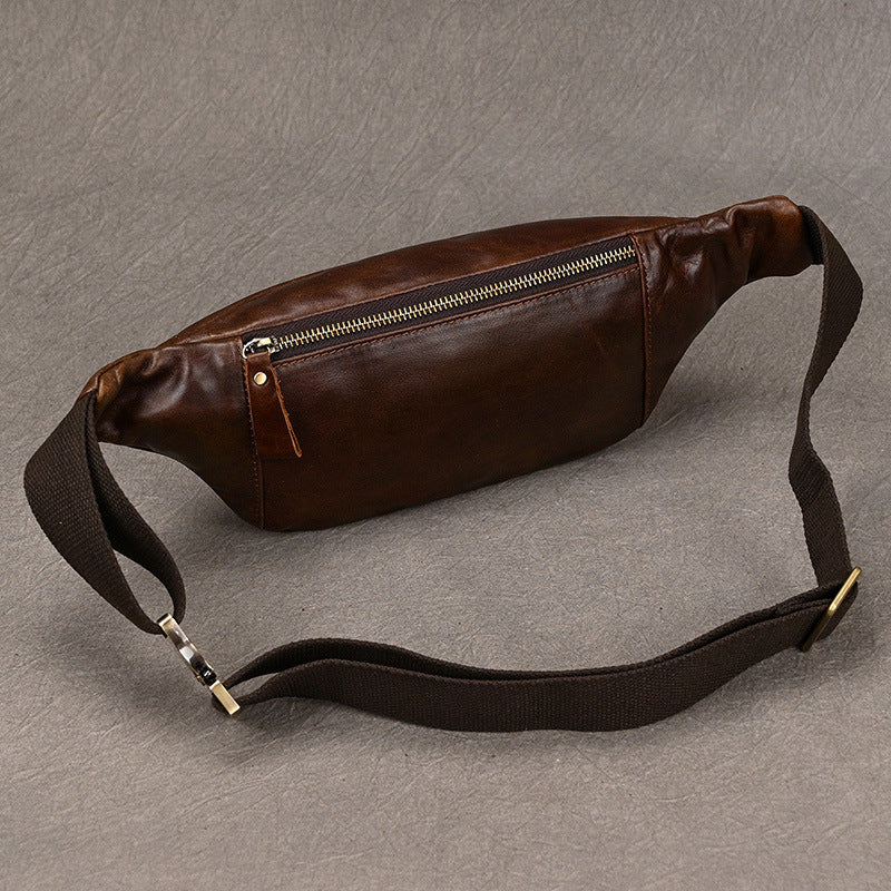 Leather Phone Messenger Bag Men's Fashion