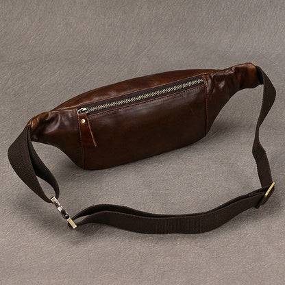 Leather Phone Messenger Bag Men's Fashion