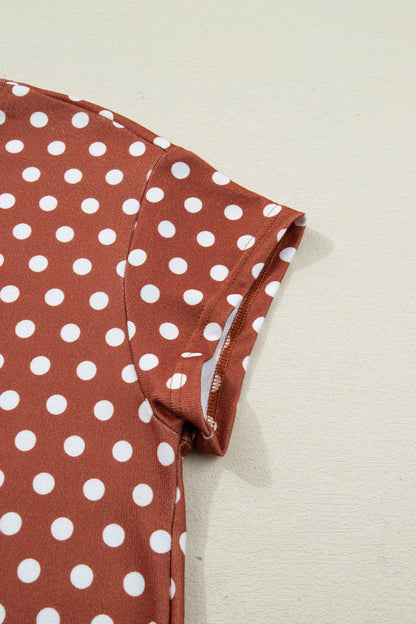 Polka Dot Top and Shorts Set
