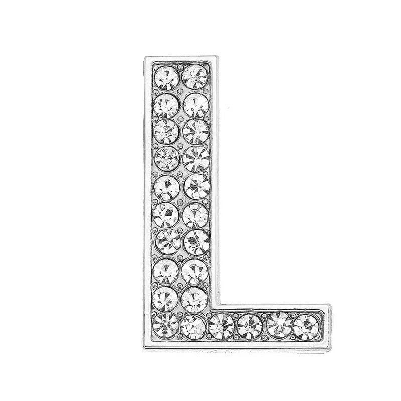 Chrome White Diamond Letters Pet Collar Beads