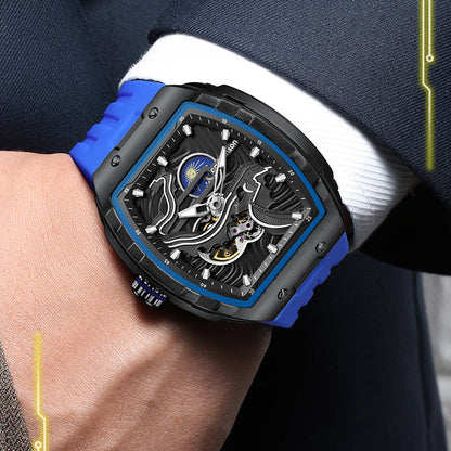 Men's Luminous Waterproof Skeleton Watch