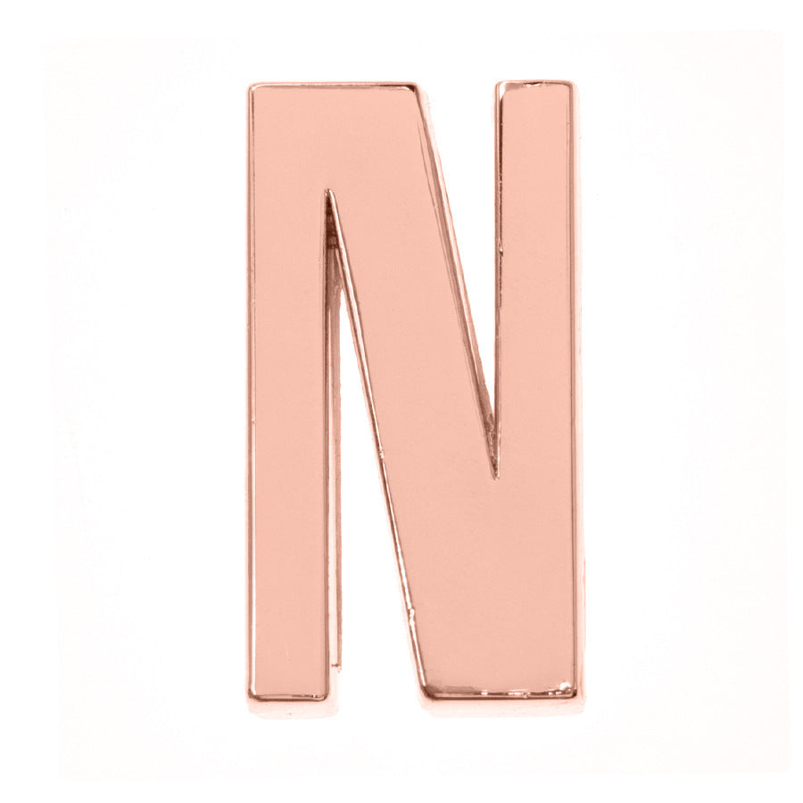 DIY Letter Keychain Glossy Ornament Accessories