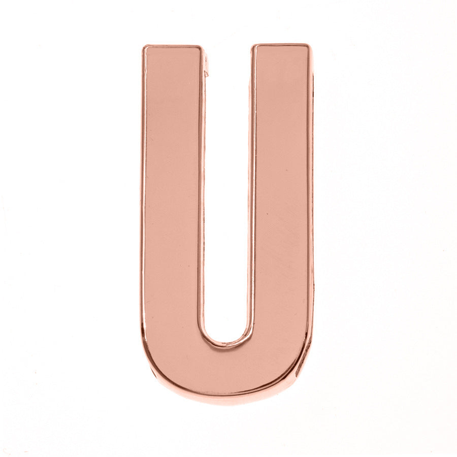 DIY Letter Keychain Glossy Ornament Accessories