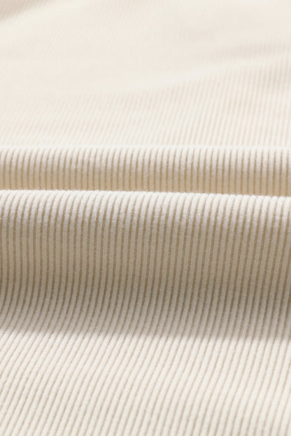 Solid Collared Pullover and Pants Set
