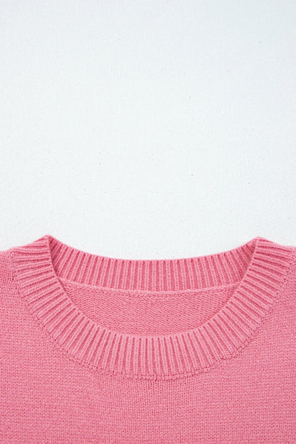Western See You Cowboy Embroidered Stripe Cuff Sweater