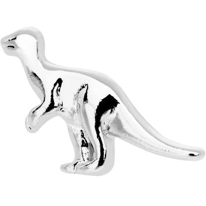 16G 1/4 Silver Tone Dangerous Dinosaur Tragus Cartilage Earring