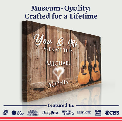 Country Music Themed We Got This Couple Sign