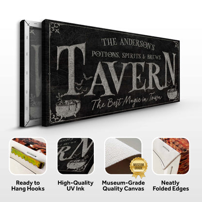 Potions, Spirits & Brews Tavern Halloween Sign