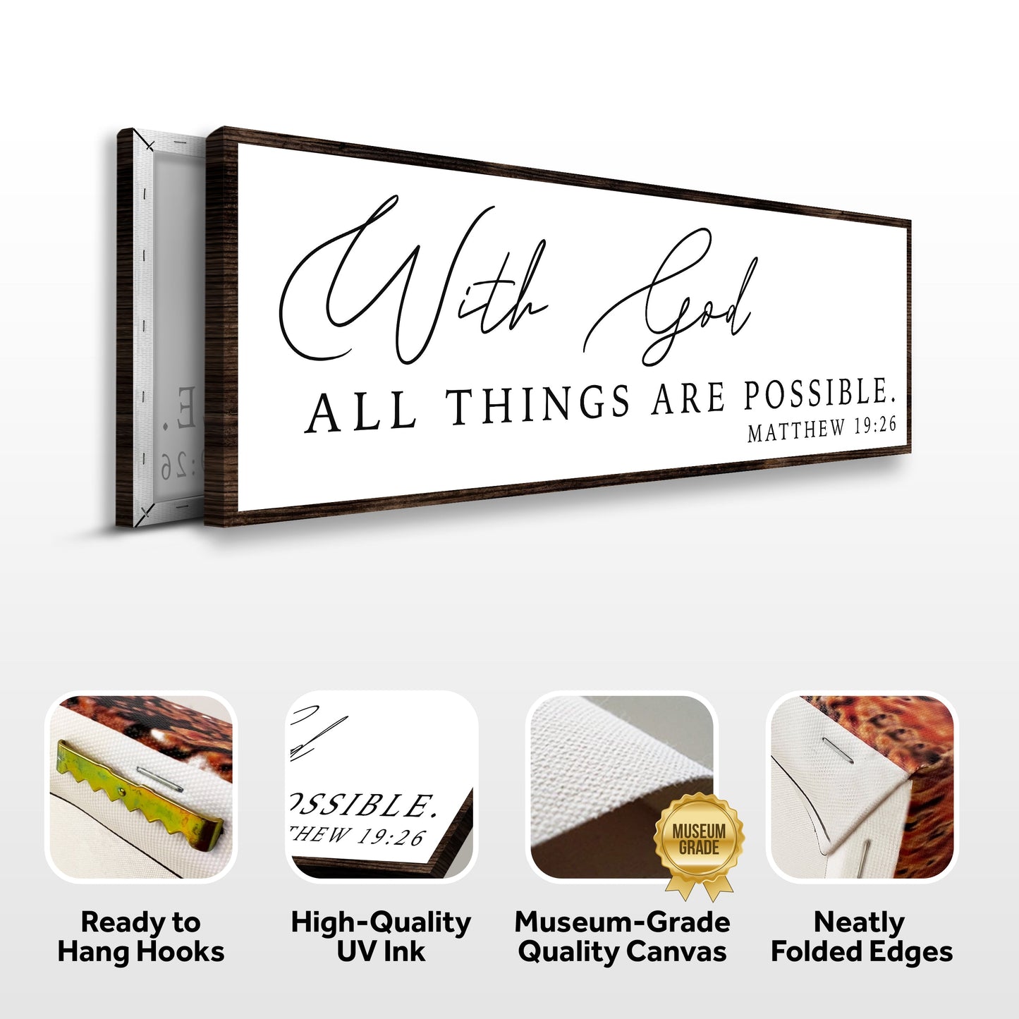 With God All Things Are Possible Faith Sign III