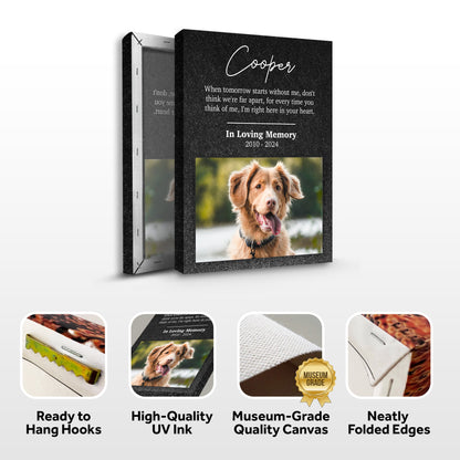 Pet Memorial Portrait Watercolor Sign Here In Your Heart