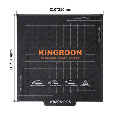 Magnetic Flexible Hot Bed Platform with Anti-Warping Beauty Stickers