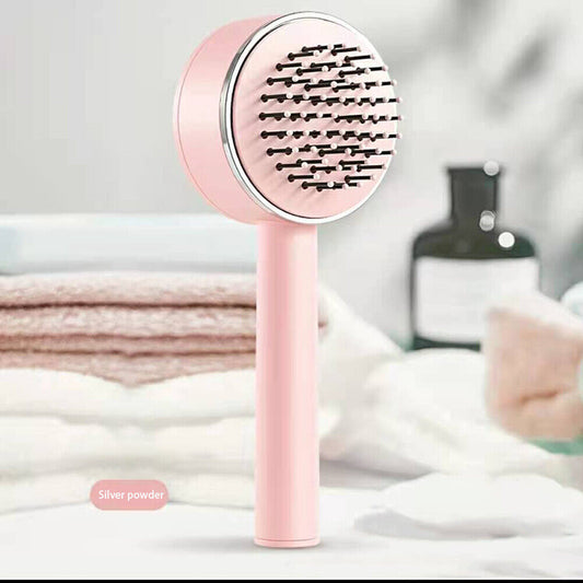 CN 3D Air Cushion Massager Brush: Retractable Bristles, Self-Cleaning, Anti-Static