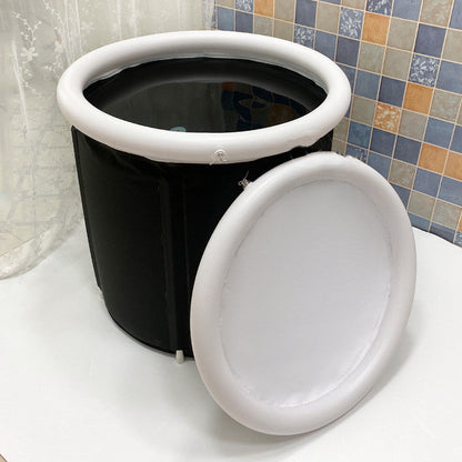 Portable Inflatable Ice Bath Tub Foldable PVC for Recovery