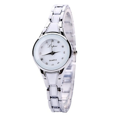 Elegant Ladies Round Dial Watch Bracelet