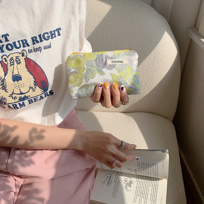 Female Cosmetic Bag Portable Coin Purse Wash Bag