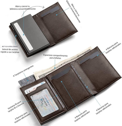 Carbon Fiber Anti-theft Wallet Large Capacity