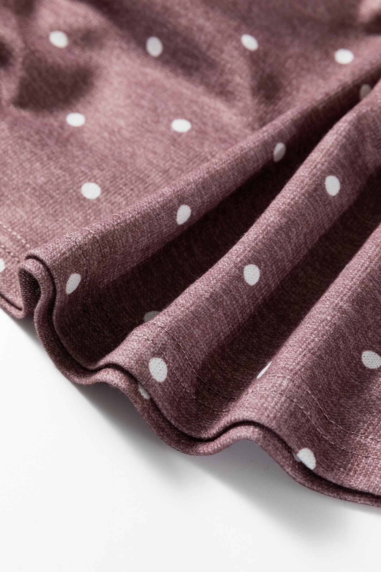 Polka Dot Boat Neck Knit Long Sleeve