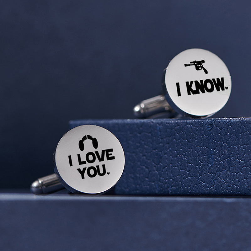 Custom Name Date Stainless Cufflinks