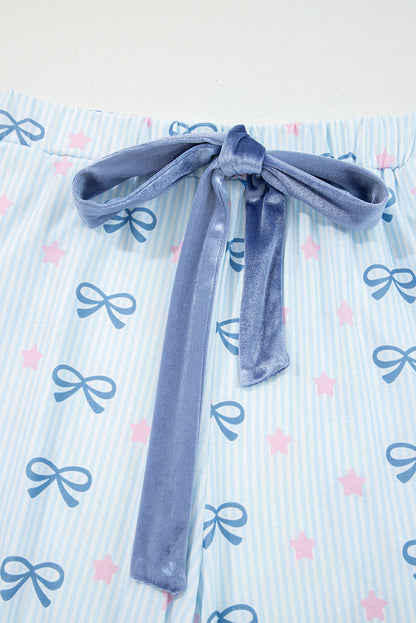 Stripe Bow and Star Lounge Set