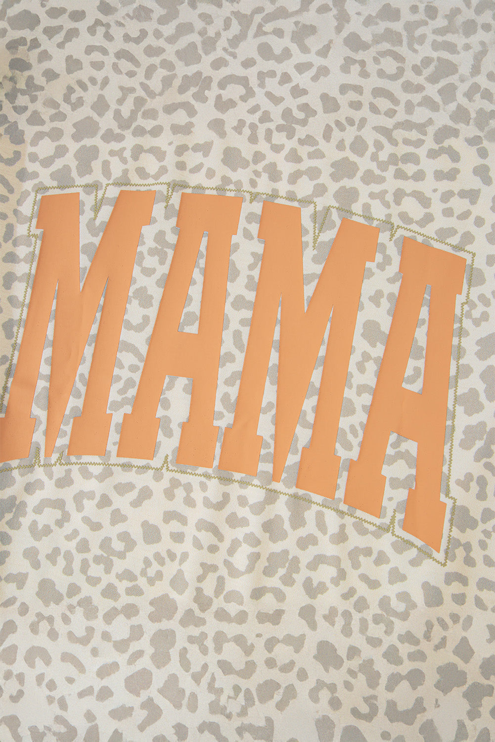 Leopard MAMA Letter Graphic Tee