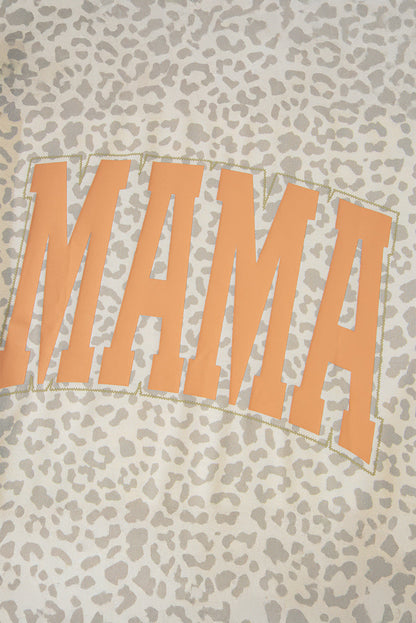 Leopard MAMA Letter Graphic Tee