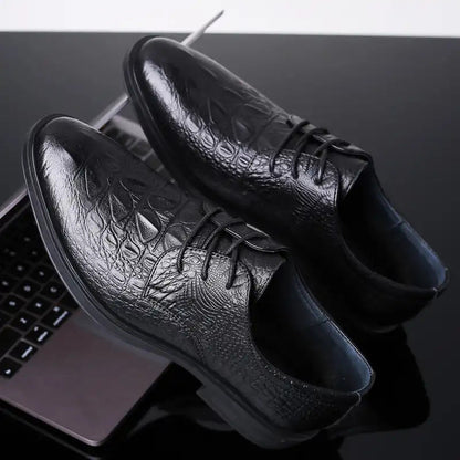 Heightened Breathable Leather Formal Shoes