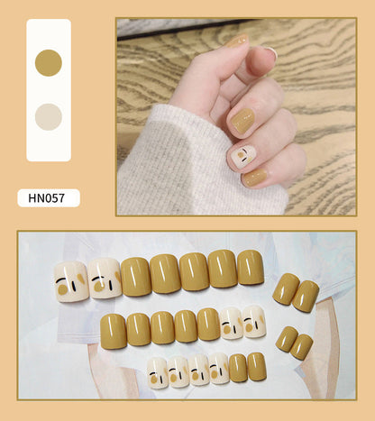 Nail Art Finished Fake Nail Scrub Nail  Patch Wearable