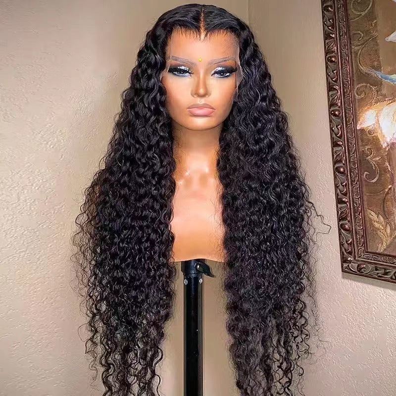 Long Curly Front Lace Chemical Fiber Wig