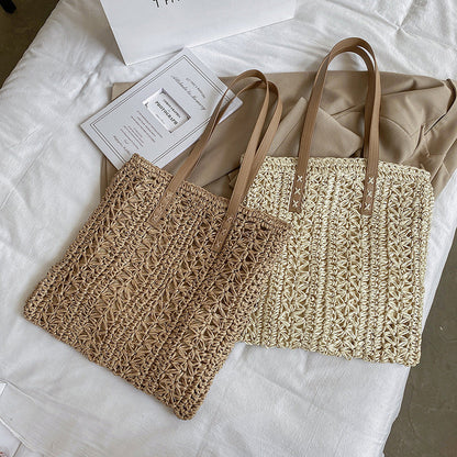 Summer Beach Straw Woven Crossbody Bag
