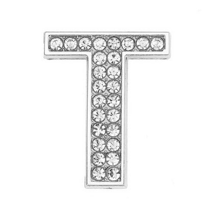 Chrome White Diamond Letters Pet Collar Beads
