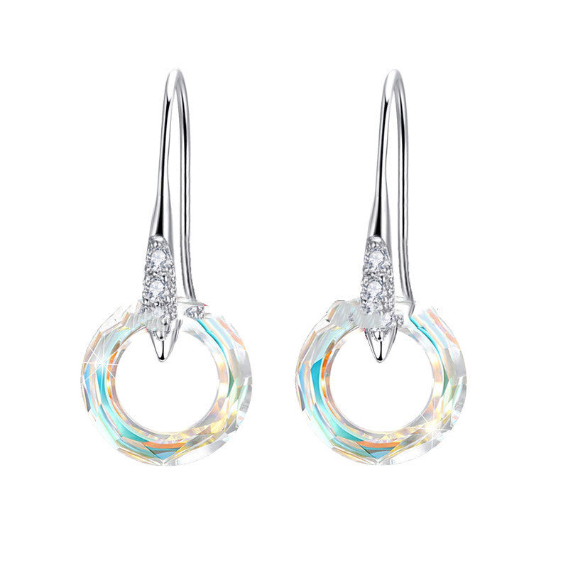 Crystal Universe Ring & Diamond Ear Hook Set