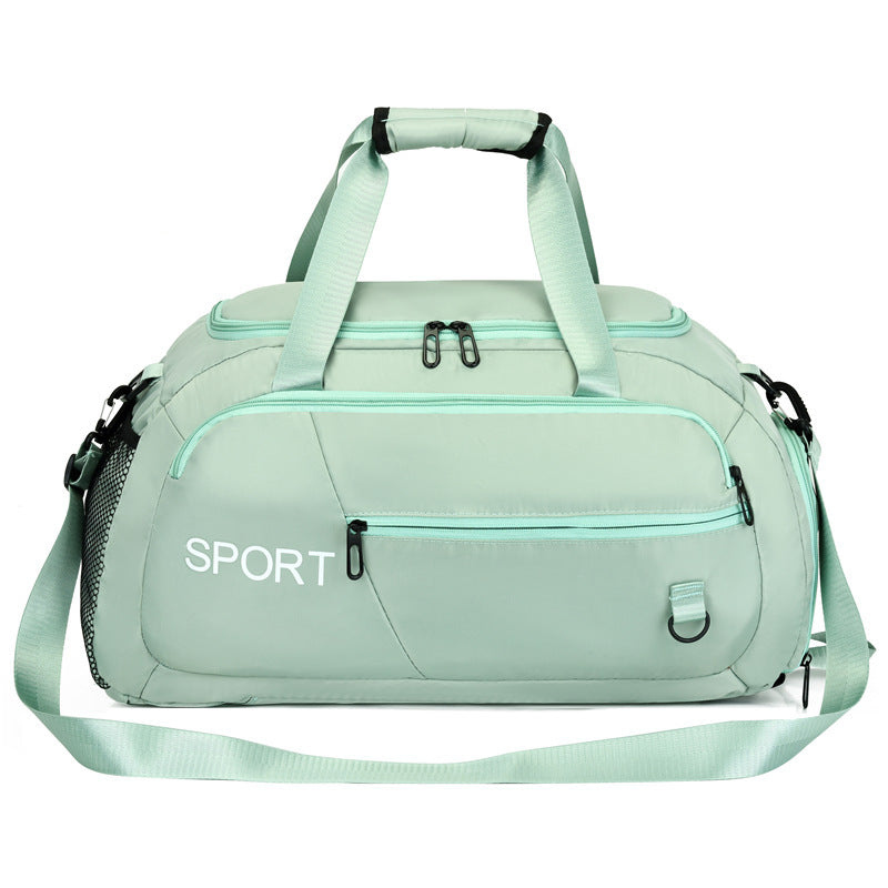 Waterproof Oxford Gym Shoulder Bag with Shoes Compartment