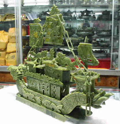 South Jade Dragon Boat Ornament