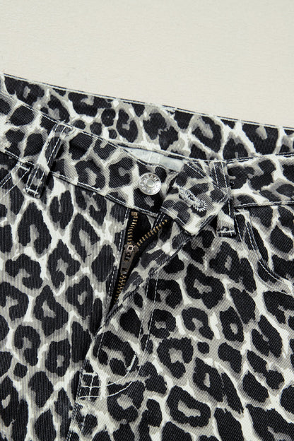 Leopard Barrel Jeans