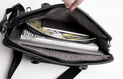 Men's Shoulder Crossbody Briefcase