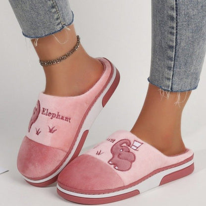 Plush Cotton Indoor Slippers