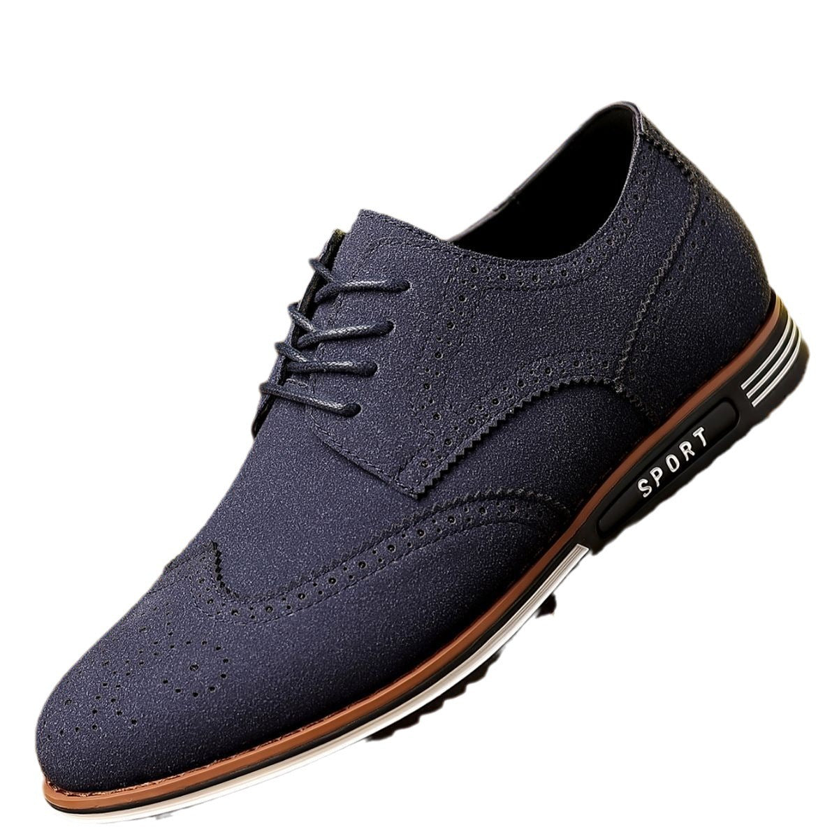 New Men's Casual Matte Low-top Suede Leather Shoes